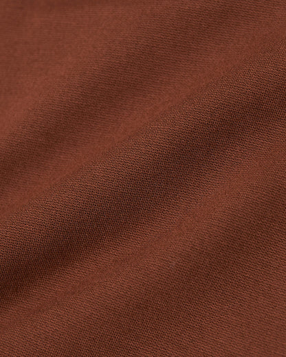 Pantory Suede Brown Slim Comfort Knit Chino Pant