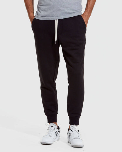 Pantory Black Fleece French Terry Joggers 2-Pack