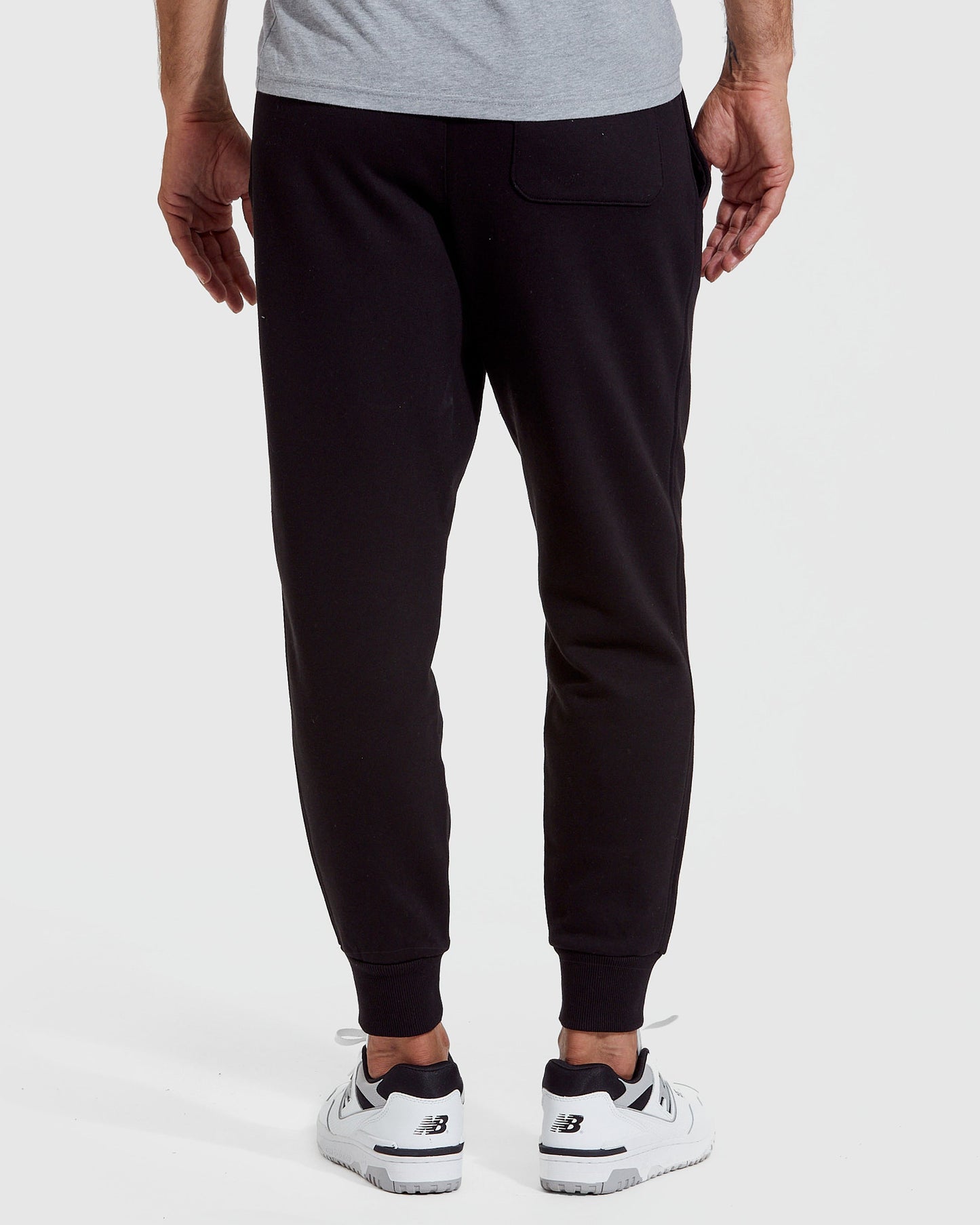 Pantory Black Fleece French Terry Joggers 2-Pack