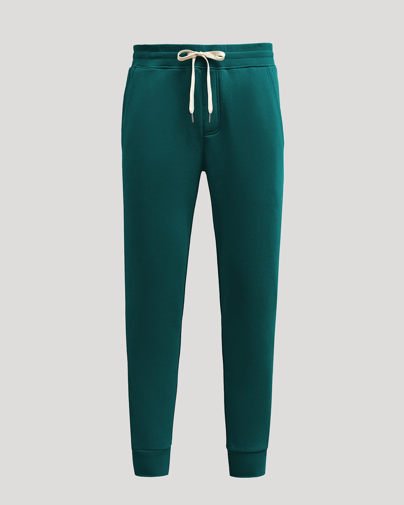 Pantory Deep Emerald Fleece French Terry Joggers