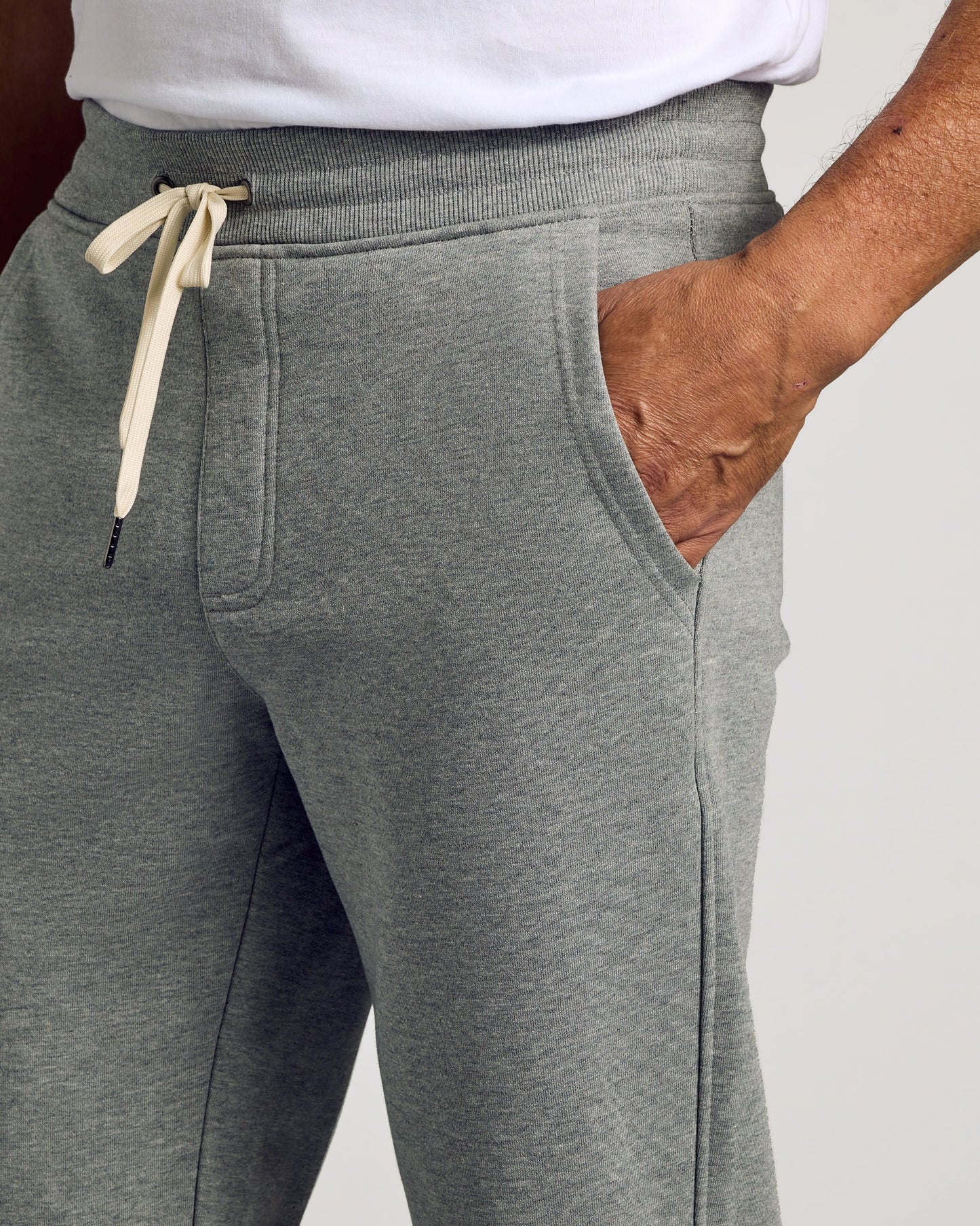 Pantory Dark Heather Gray Fleece French Terry Joggers