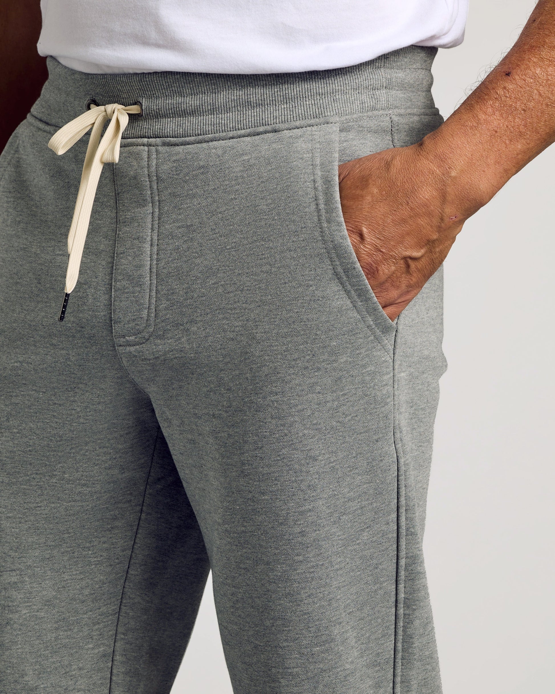 Pantory Dark Heather Gray Fleece French Terry Joggers