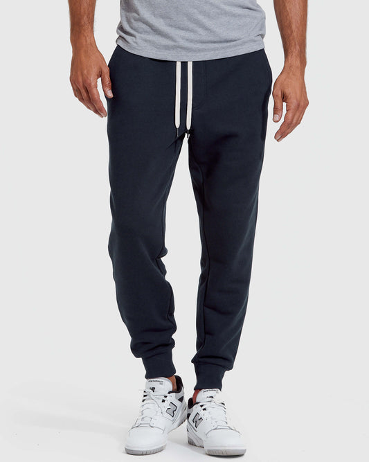 Pantory Navy Fleece French Terry Joggers
