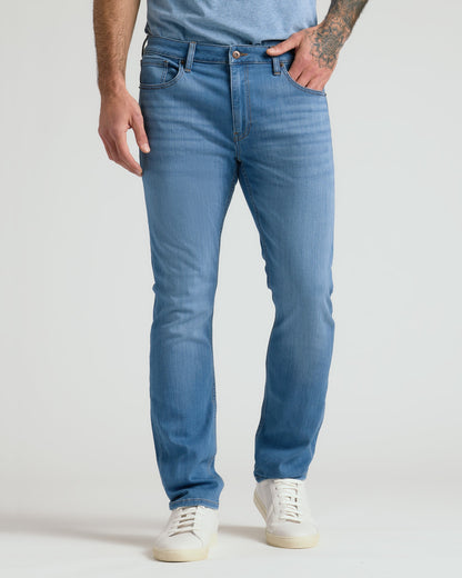 Pantory Medium Indigo Wash Straight Stretch Jeans