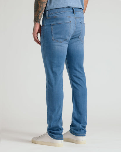 Pantory Medium Indigo Wash Straight Stretch Jeans