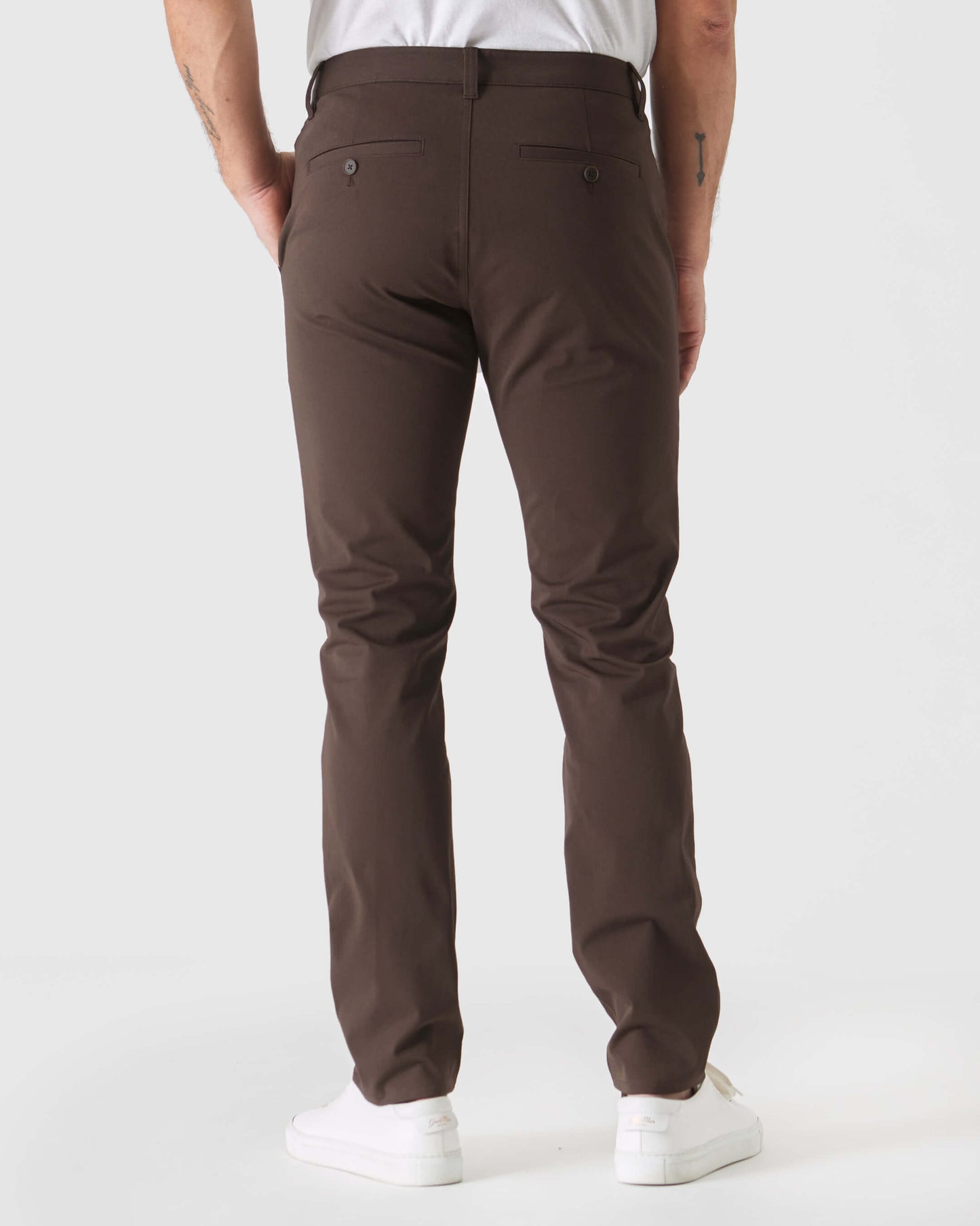Pantory Dark Oak Slim Twill Chino Pant