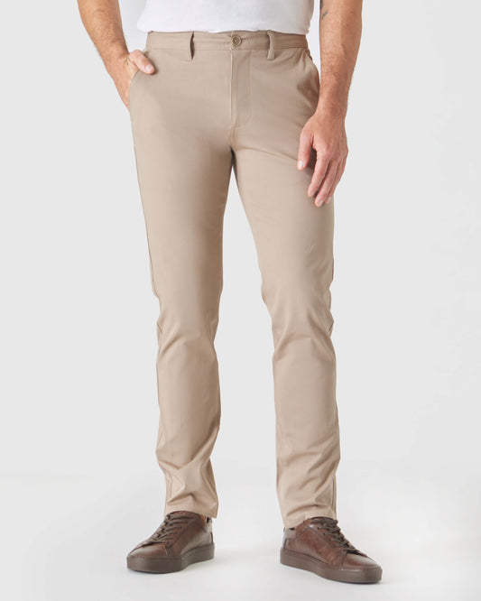 Pantory Khaki Slim Twill Chino Pant