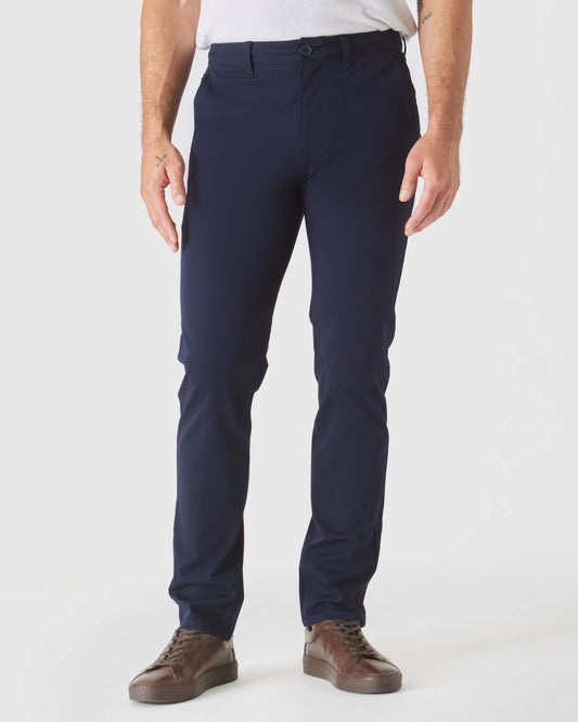 Pantory Navy Slim Twill Chino Pant
