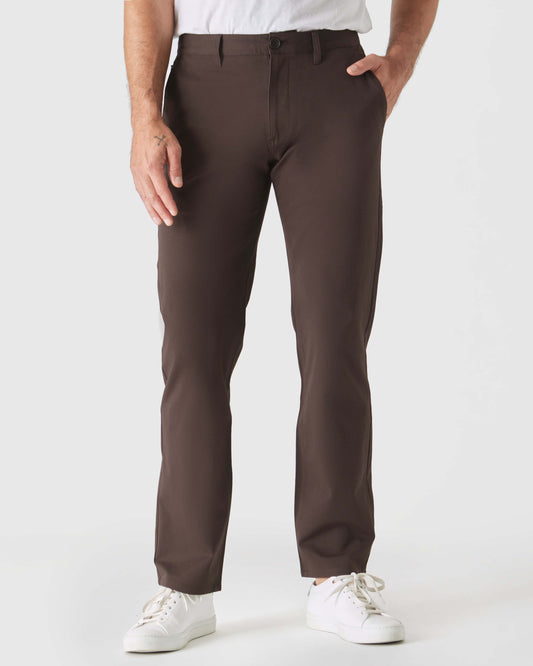 Pantory Dark Oak Straight Twill Chino Pant