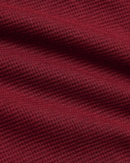 Pantory Women's Dark Maroon Waffle Wide Leg Pants