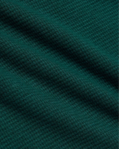 Pantory Women's Deep Emerald Waffle Wide Leg Pants