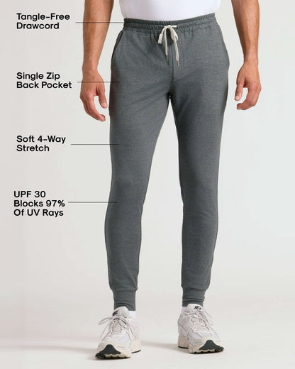 Pantory Charcoal Heather Gray Active Joggers
