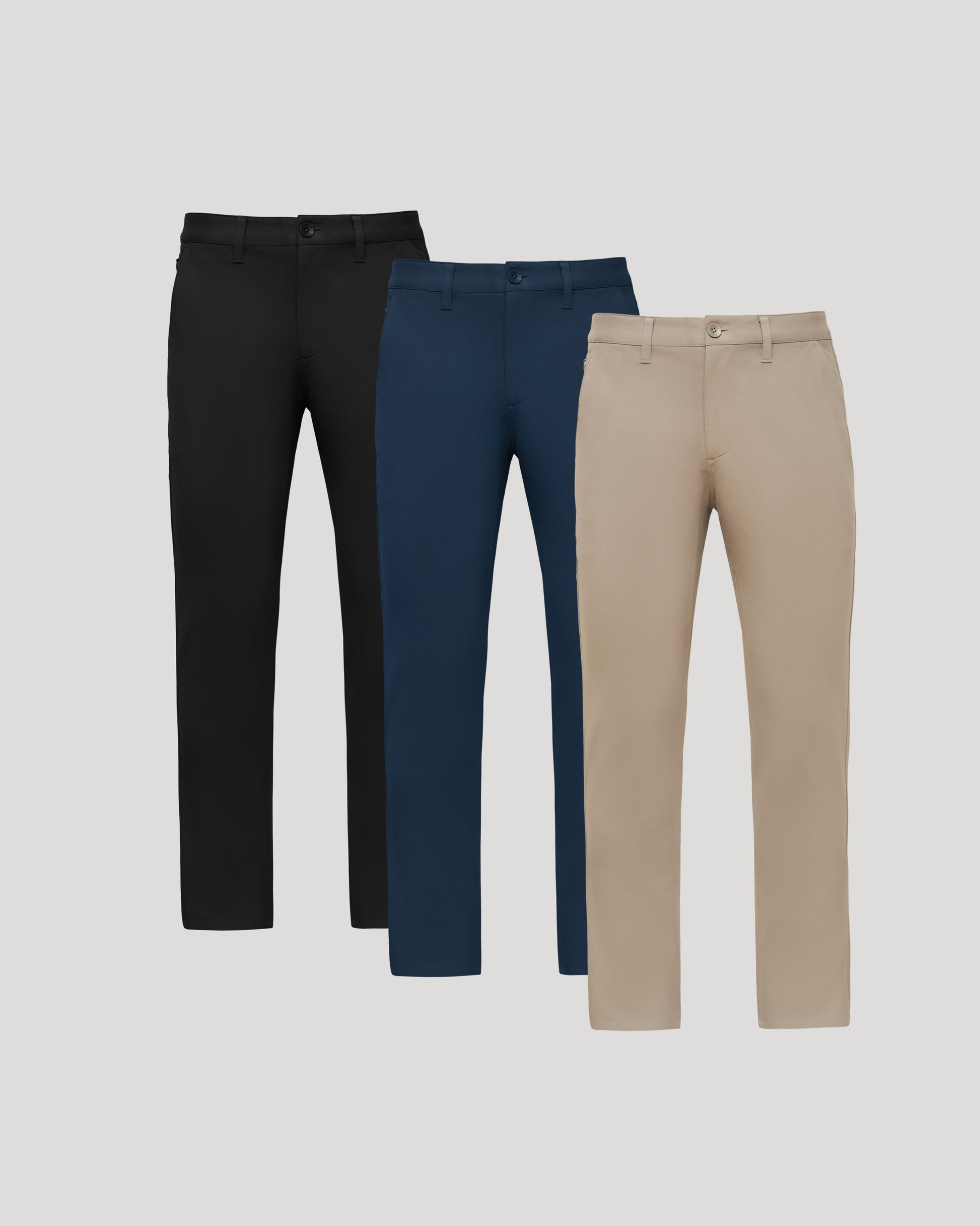 Pantory Straight Chino Pants 3-Pack