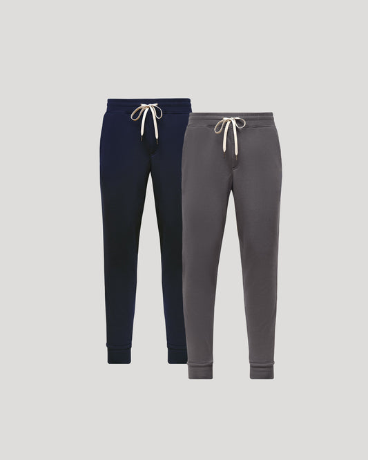 Pantory Fleece French Terry Joggers 2-Pack