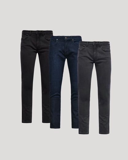 Pantory Slim Stretch Jeans 3-Pack