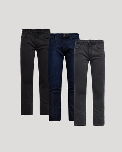Pantory Straight Stretch Jeans 3-Pack