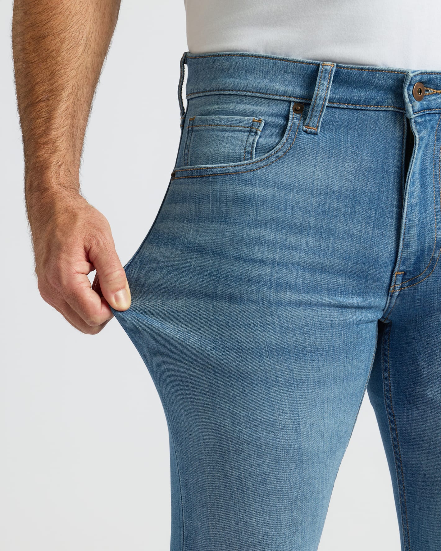 Pantory Slim Indigo & Medium Wash Stretch Jeans 2-Pack