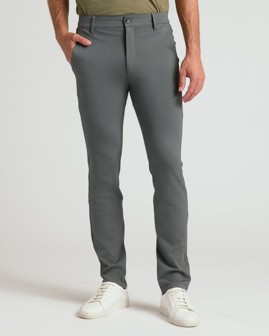 Pantory Carbon Slim Comfort Knit Chino Pant