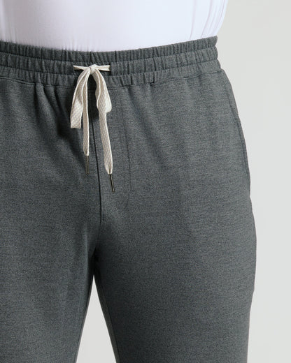 Pantory Black & Charcoal Heather Gray Active Joggers 2-Pack