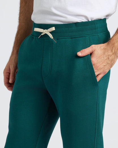 Pantory Deep Emerald Fleece French Terry Joggers