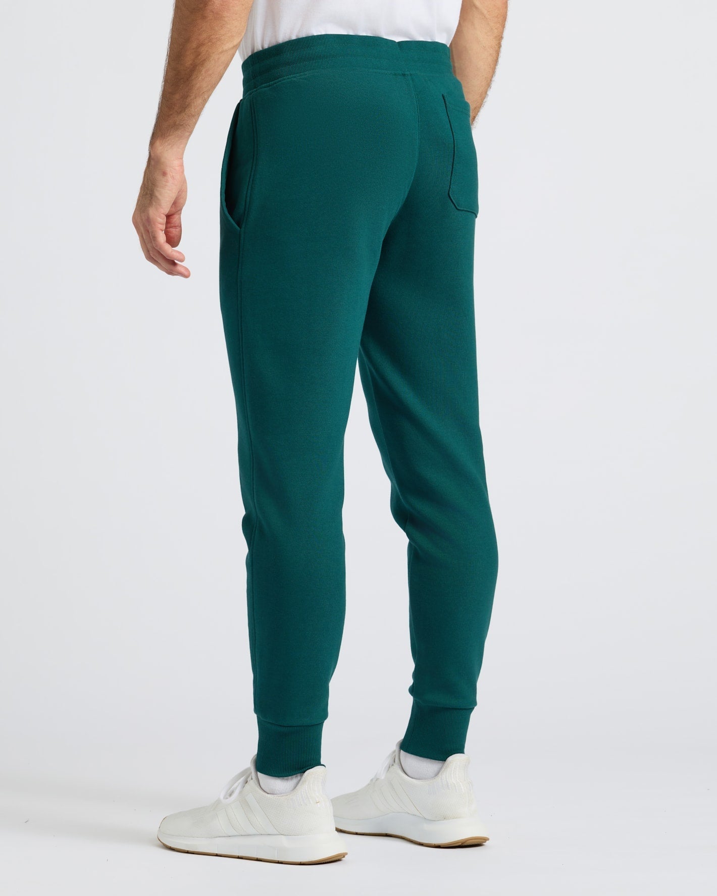 Pantory Deep Emerald Fleece French Terry Joggers