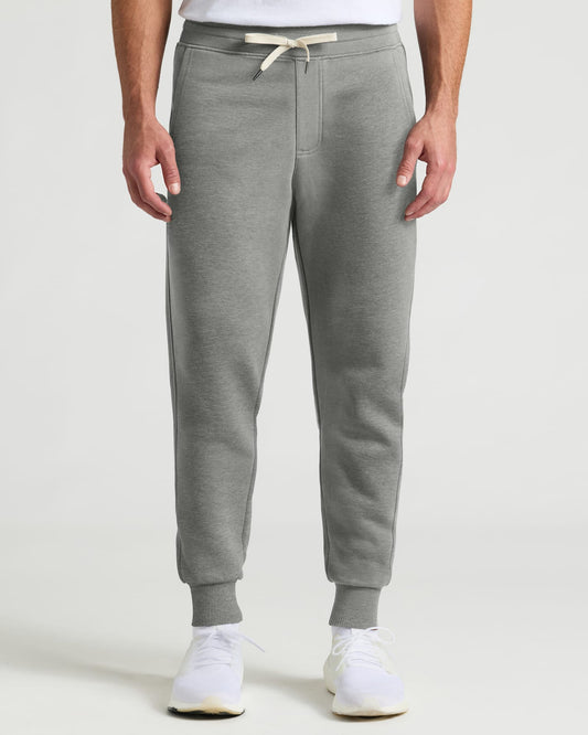 Pantory Dark Heather Gray Fleece French Terry Joggers