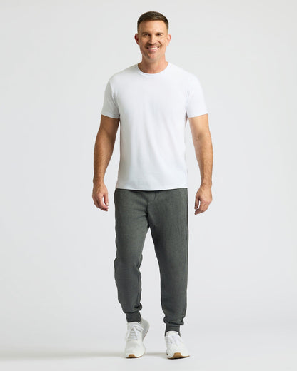 Pantory Charcoal Heather Gray Fleece French Terry Joggers