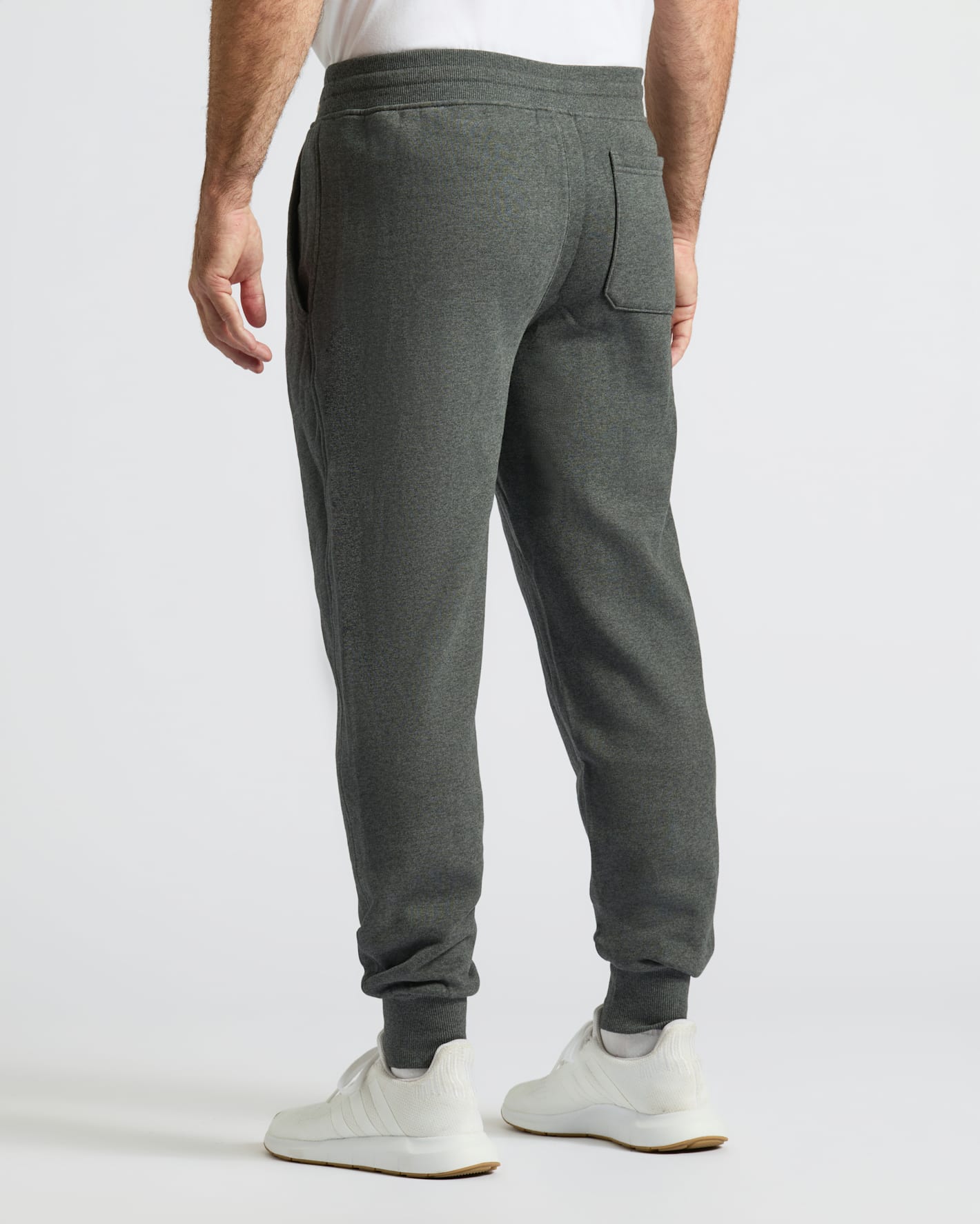 Pantory Charcoal Heather Gray Fleece French Terry Joggers