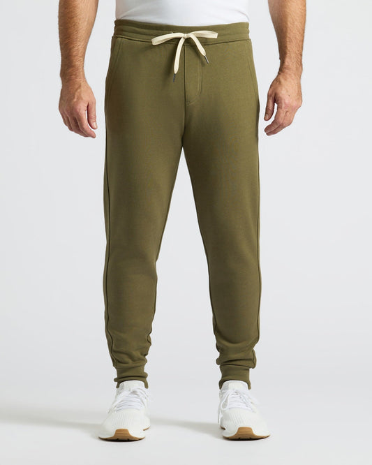 Pantory Military Green Fleece French Terry Joggers