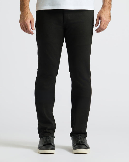 Pantory Black Wash Straight Stretch Jeans