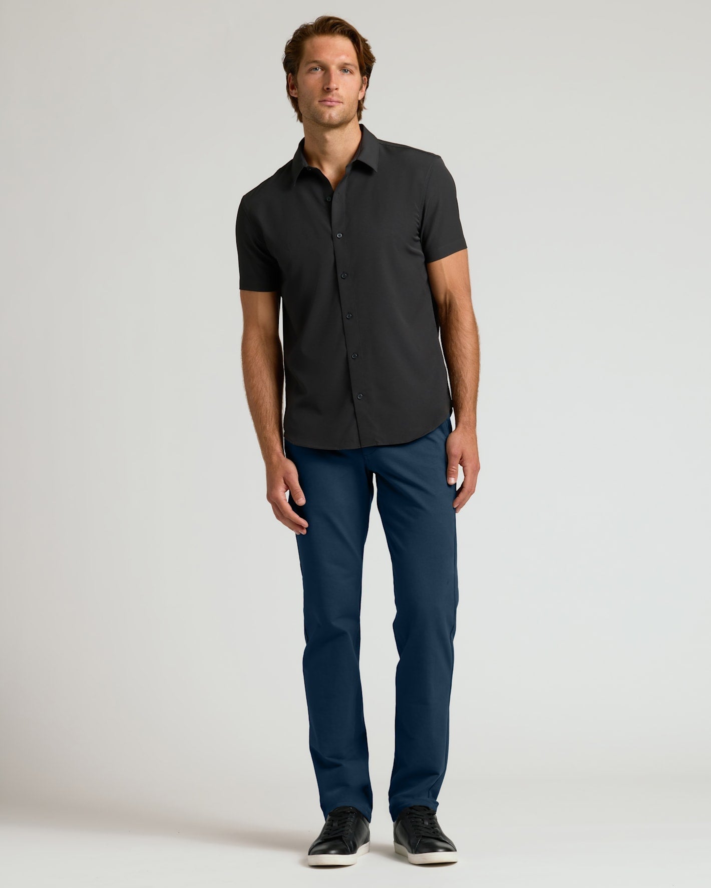 Pantory Navy Straight Chino Pants