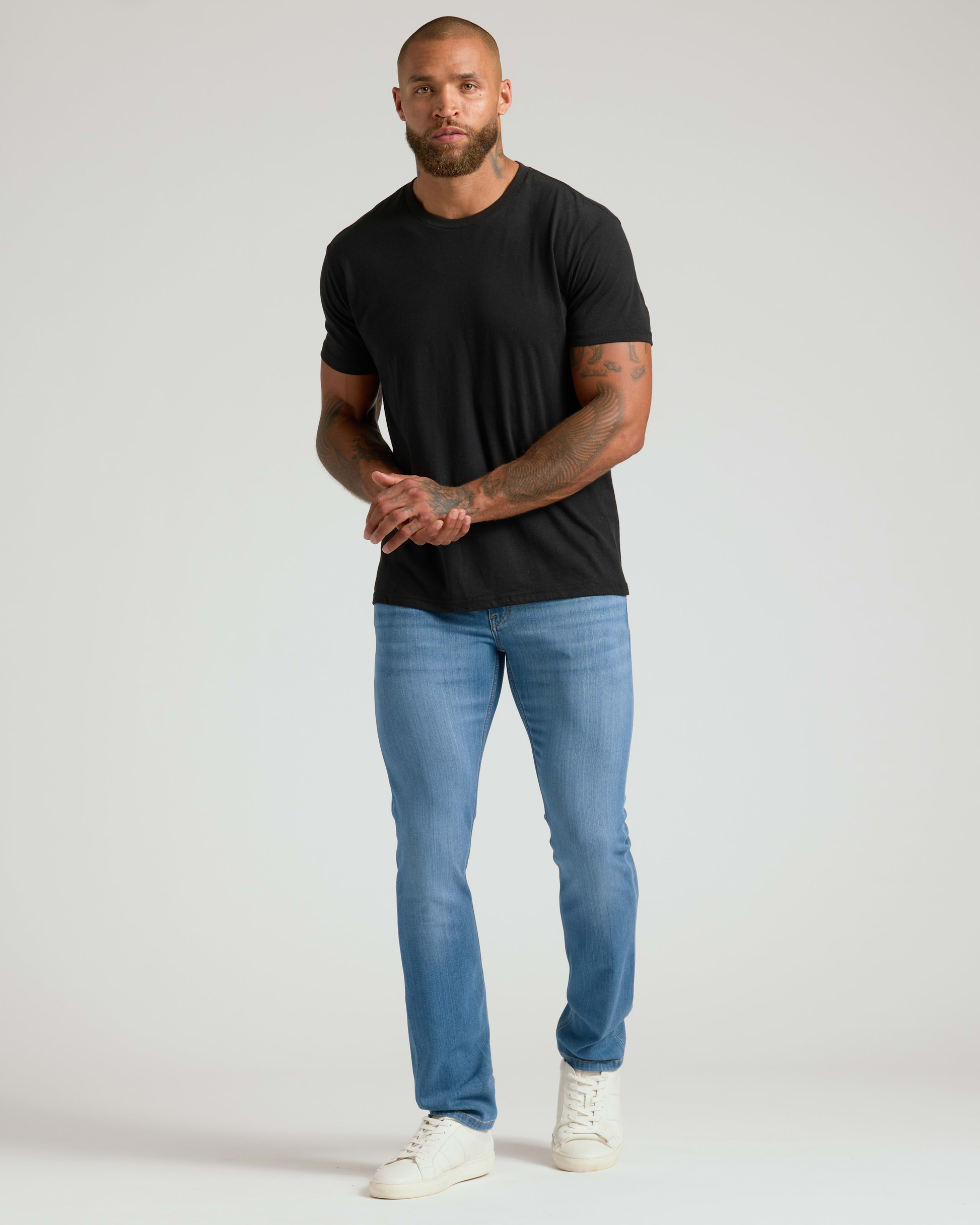 Pantory Medium Indigo Wash Slim Stretch Jeans