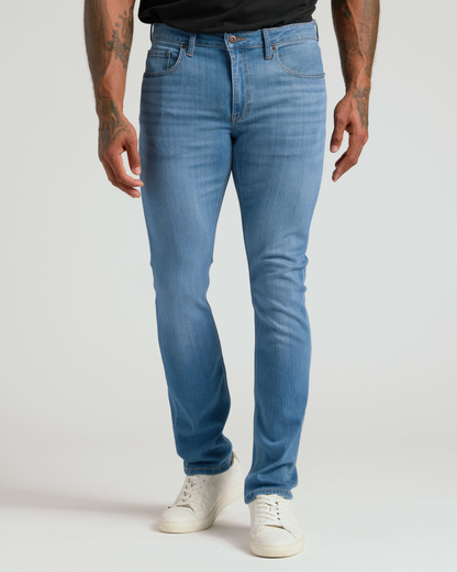 Pantory Medium Indigo Wash Slim Stretch Jeans